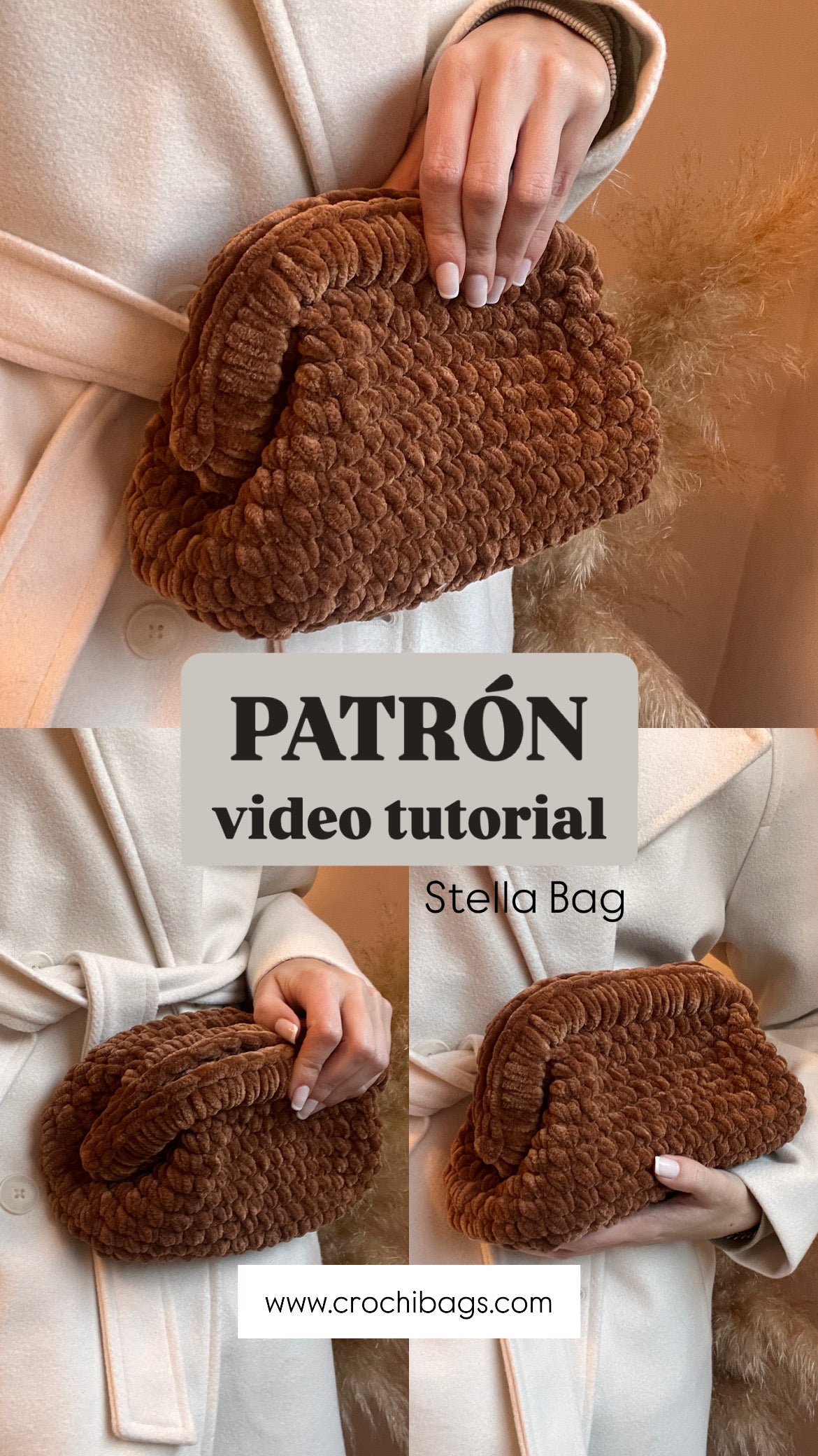 PATRÓN EN VIDEO COSMETIQUERA CLUTCH STELLA BAG