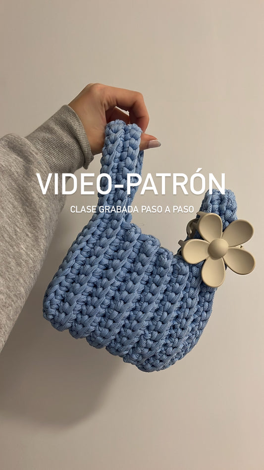 VIDEO PATRÓN: BOLSO DE CROCHET SAQUITO