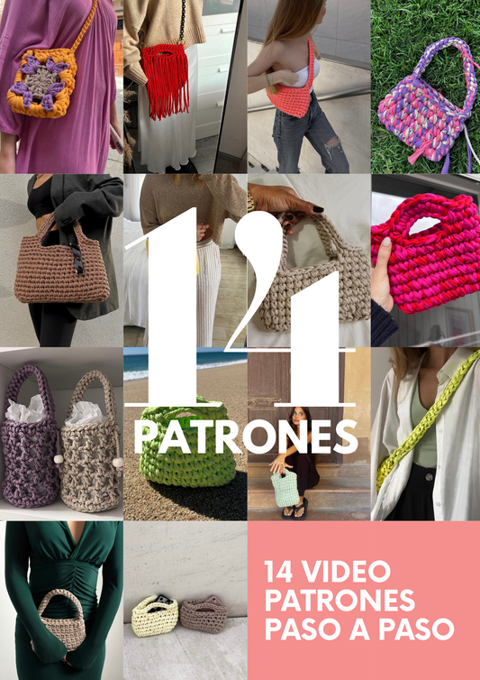 BUNDLE 14 PATRONES EN VÍDEO - PRE-VENTA