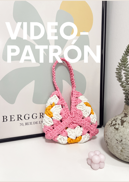 PATRÓN: BOLSO DE CROCHET GRANNY SQUARES